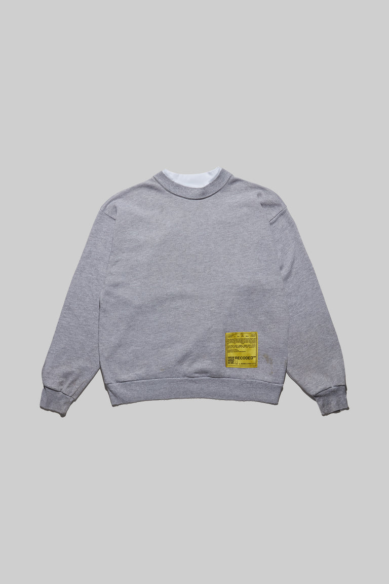 Monochromatic 'Unica Semper' Crewneck Sweatshirt
