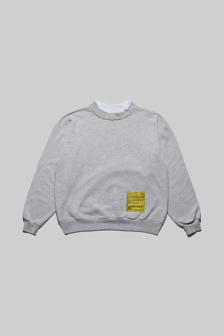 Monochromatic 'Unica Semper' Crewneck Sweatshirt