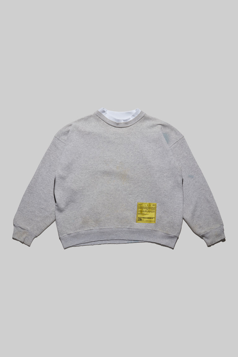 Monochromatic 'Unica Semper' Crewneck Sweatshirt