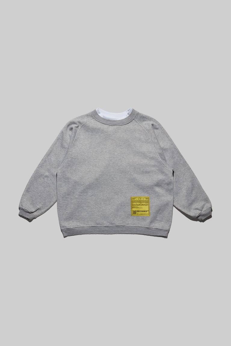 Monochromatic 'Unica Semper' Crewneck Sweatshirt