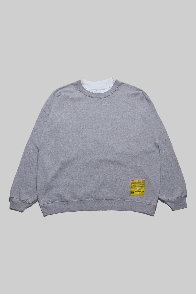 Monochromatic 'Unica Semper' Crewneck Sweatshirt