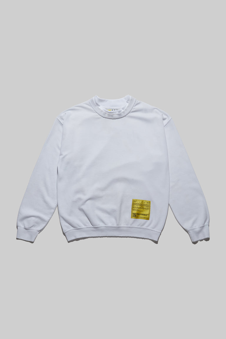 Monochromatic 'Unica Semper' Crewneck Sweatshirt