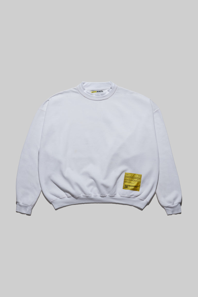 Monochromatic 'Unica Semper' Crewneck Sweatshirt