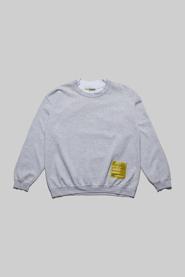 Monochromatic 'Unica Semper' Crewneck Sweatshirt