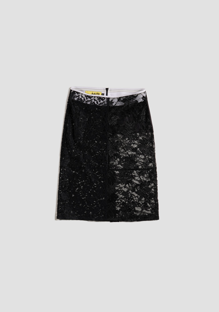 LACE PENCIL SKIRT
