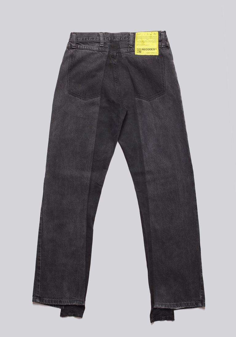 Straight Cut Split Denim