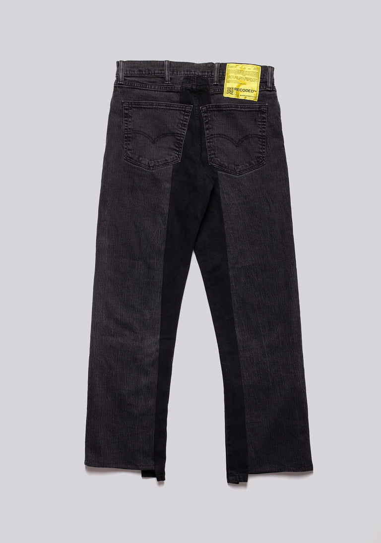 Straight Cut Split Denim