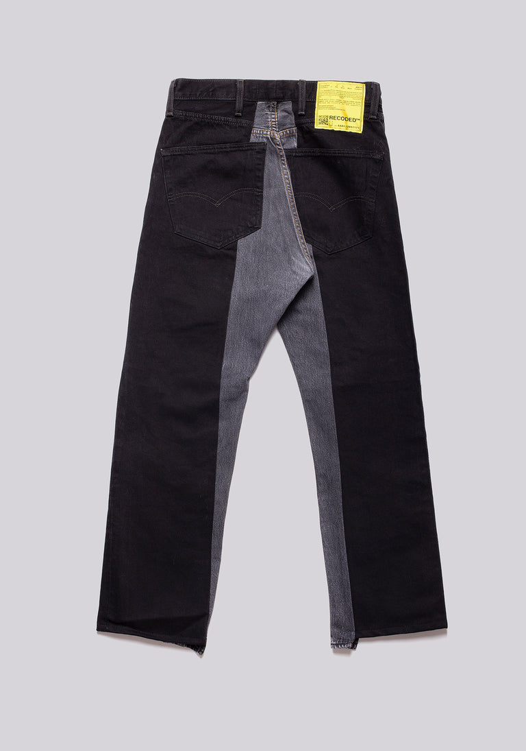 Straight Cut Split Denim