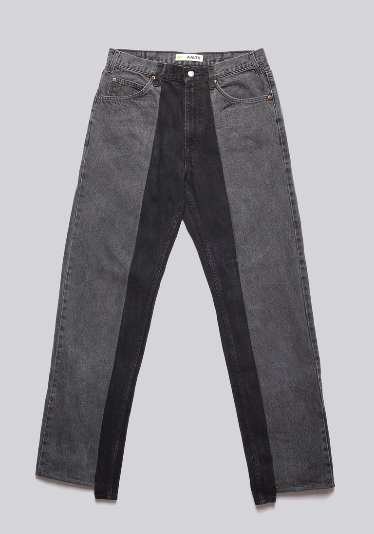 Straight Cut Split Denim
