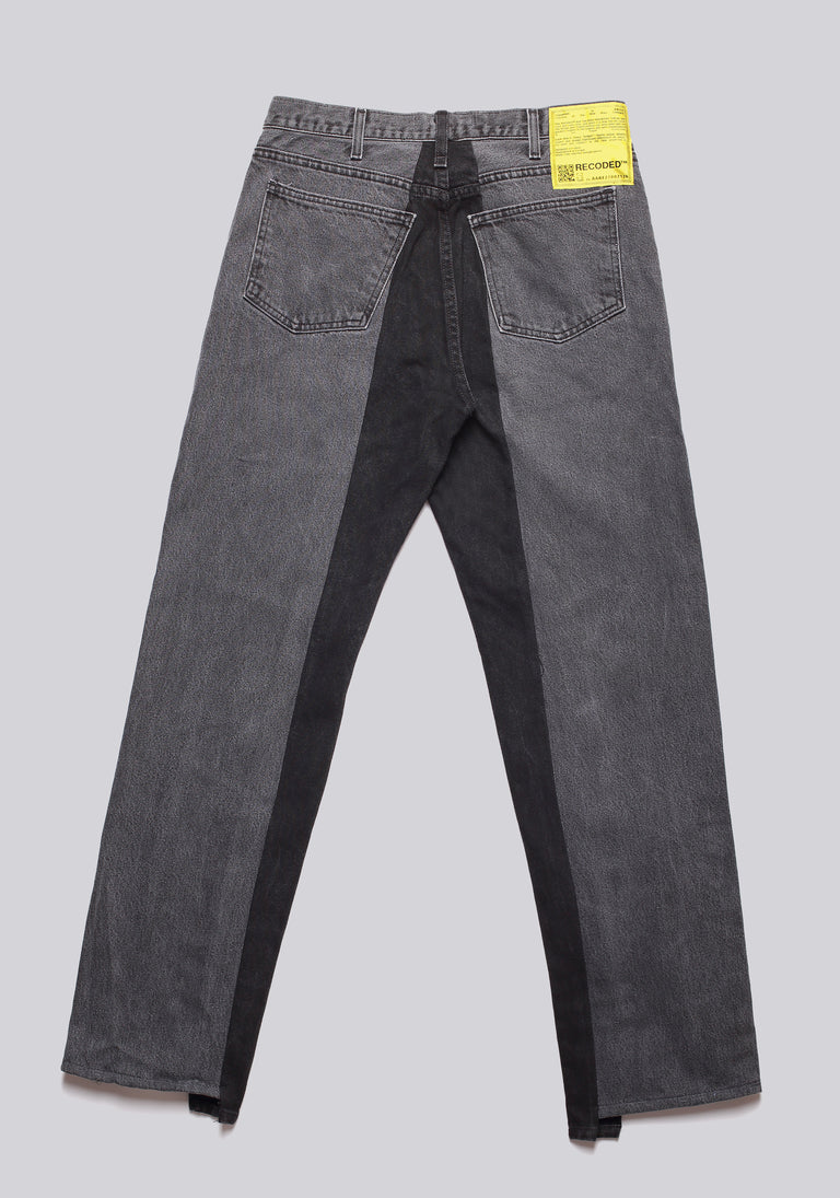 Straight Cut Split Denim