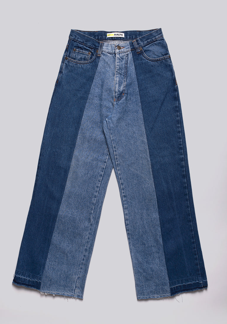 SPLIT LONG DENIM TROUSER