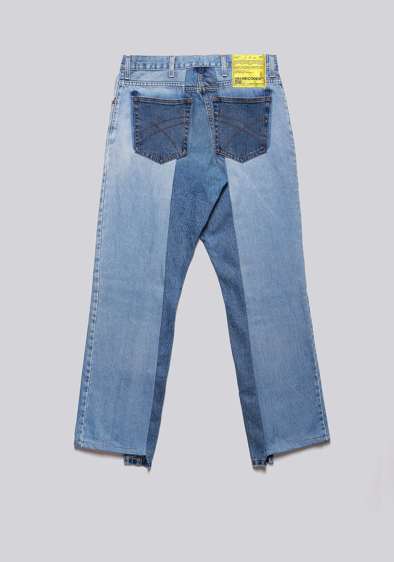 Straight Cut Split Denim