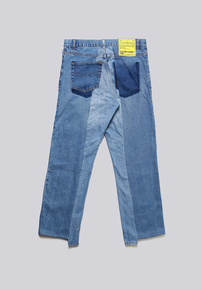 Straight Cut Split Denim
