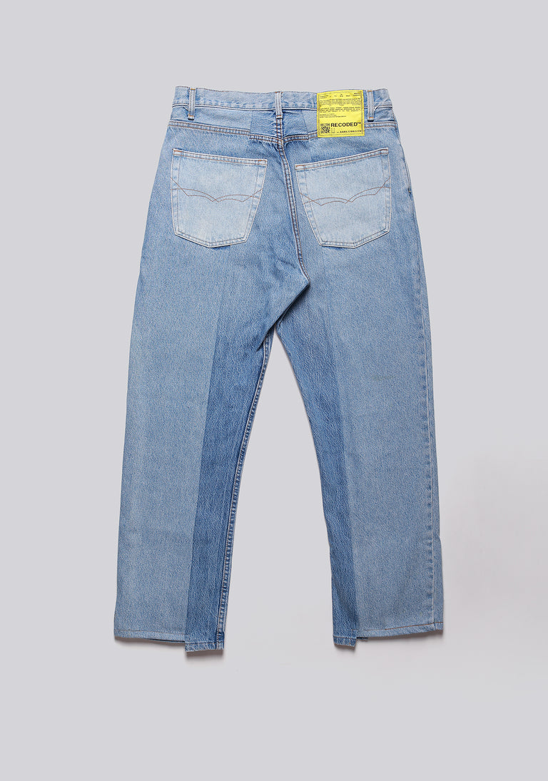 Straight Cut Split Denim