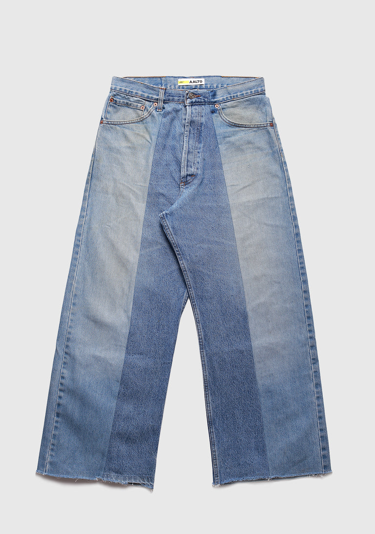 Split Regenerate Denim Trouser
