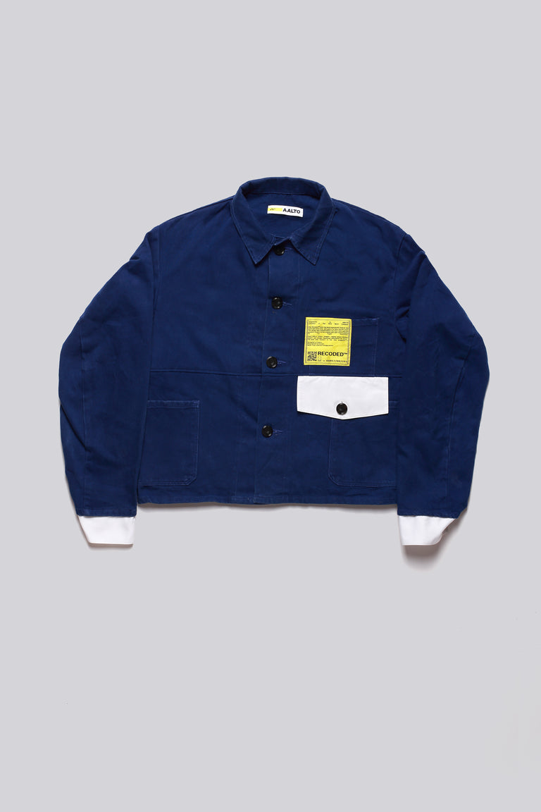 Cropped Worker Blue Jacket