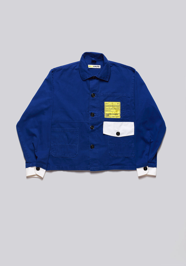 Cropped Worker Blue Jacket