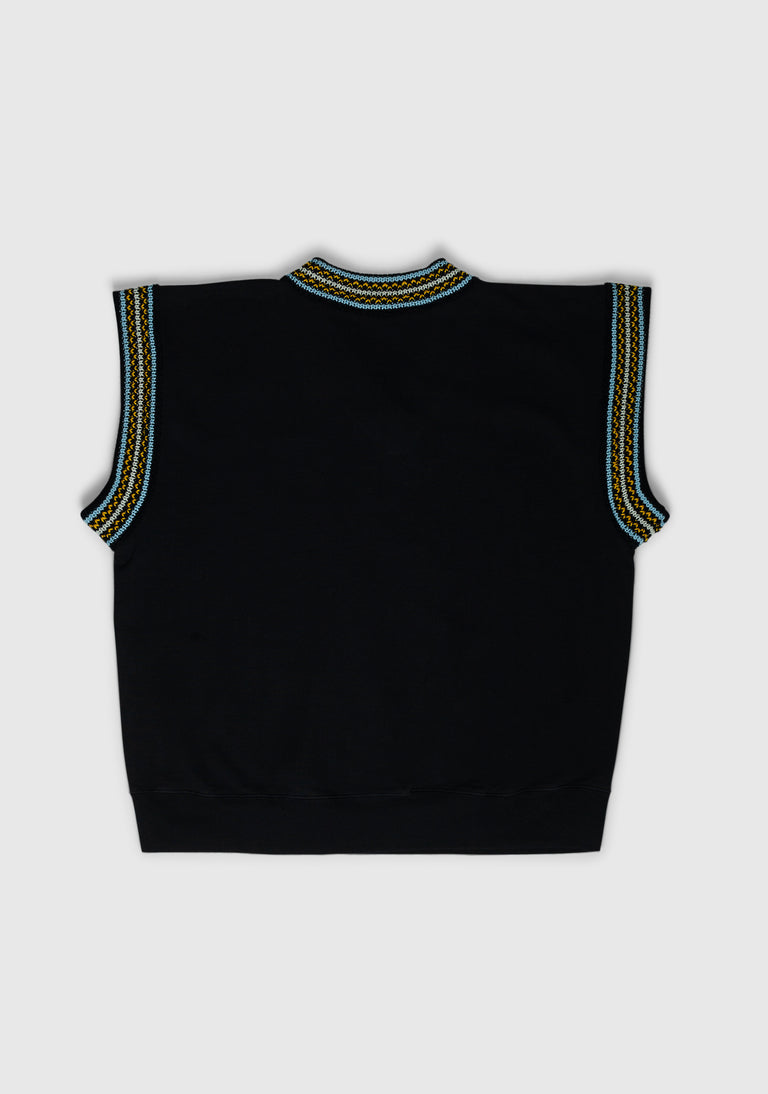 V COLLAR KNIT VEST