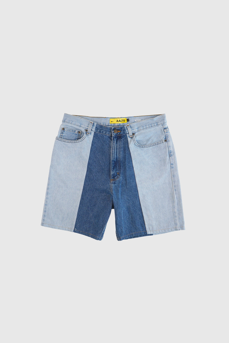 BIAIS SPLIT DENIM SHORT