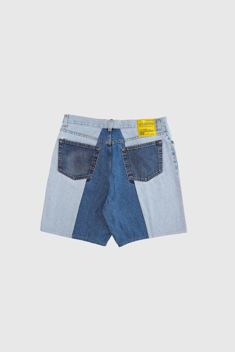 BIAIS SPLIT DENIM SHORT