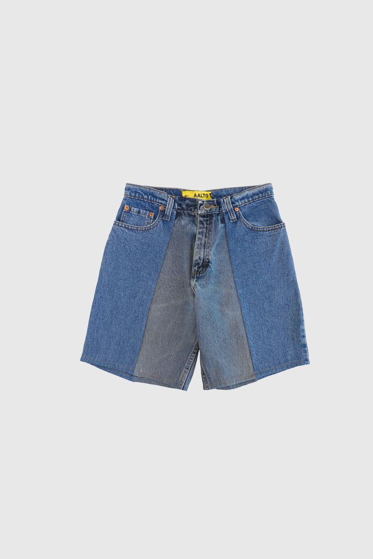 BIAIS SPLIT DENIM SHORT