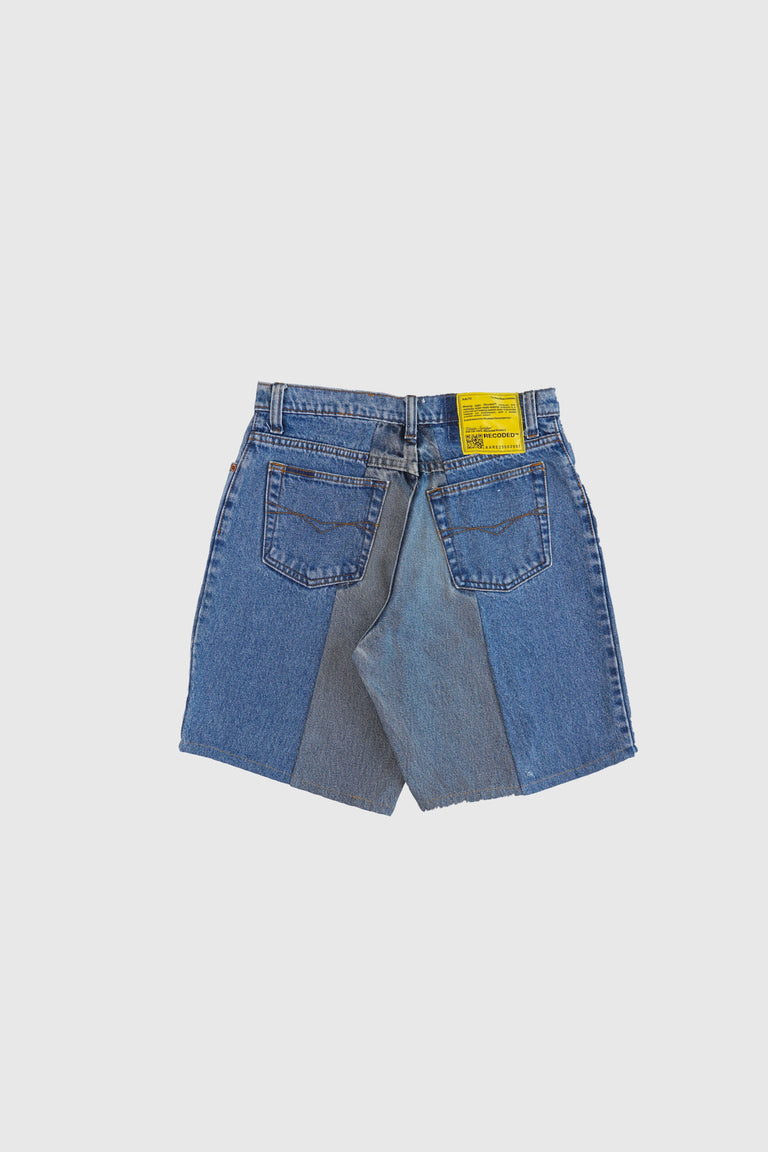 BIAIS SPLIT DENIM SHORT