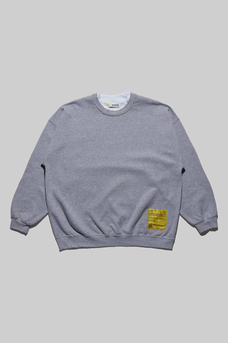 Monochromatic 'Unica Semper' Crewneck Sweatshirt