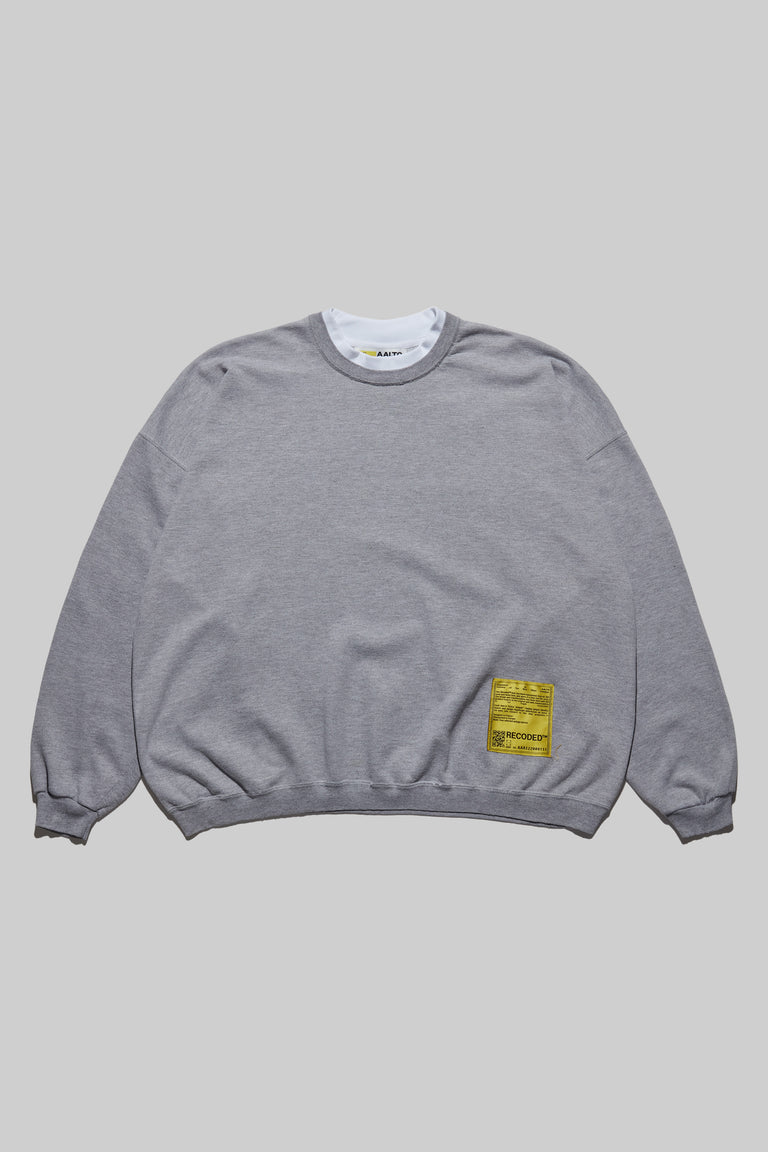 Monochromatic 'Unica Semper' Crewneck Sweatshirt