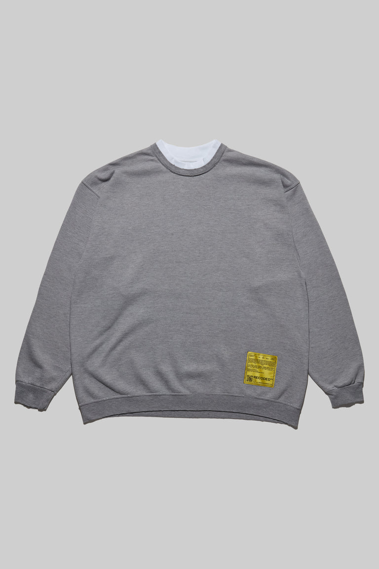 Monochromatic 'Unica Semper' Crewneck Sweatshirt