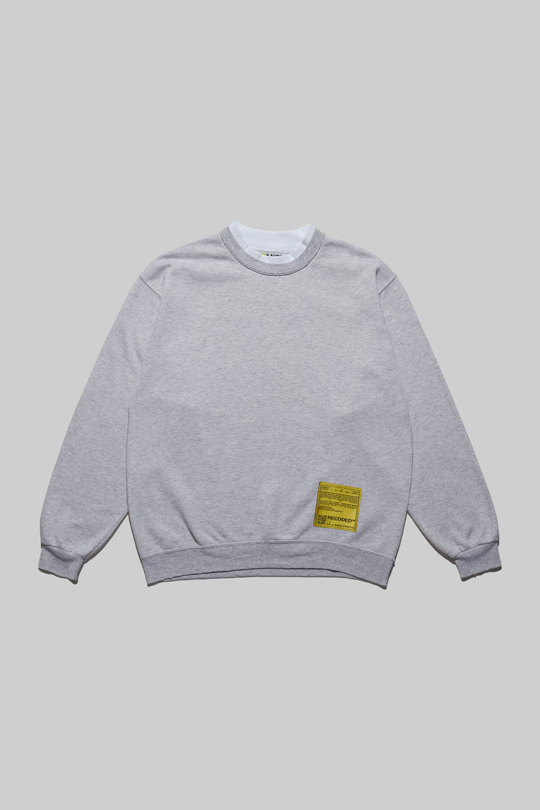 Monochromatic 'Unica Semper' Crewneck Sweatshirt