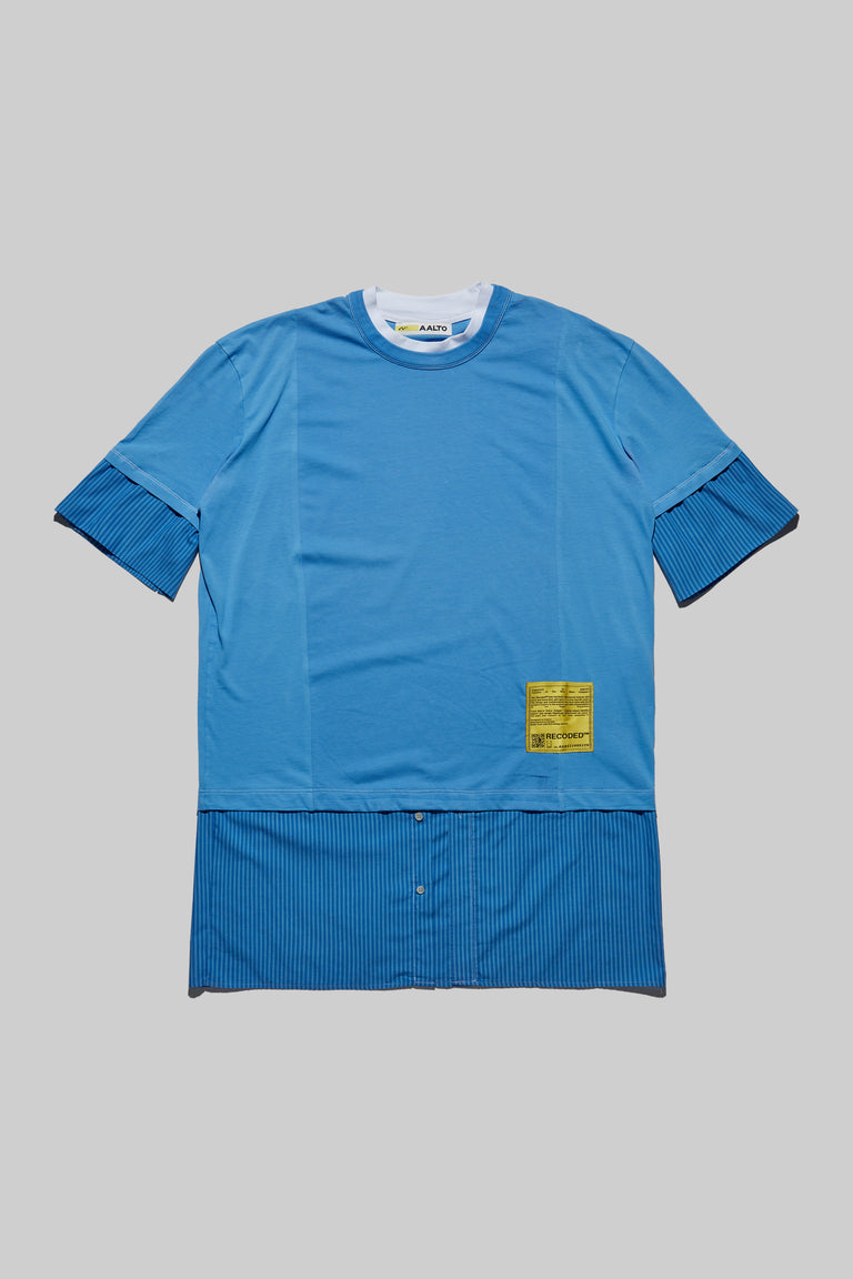 Unica Semper' Oversize Layered Shirt Tee