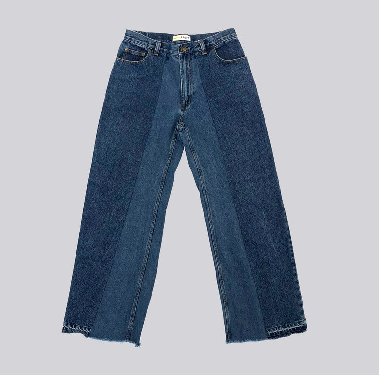 Split Pleat Denim
