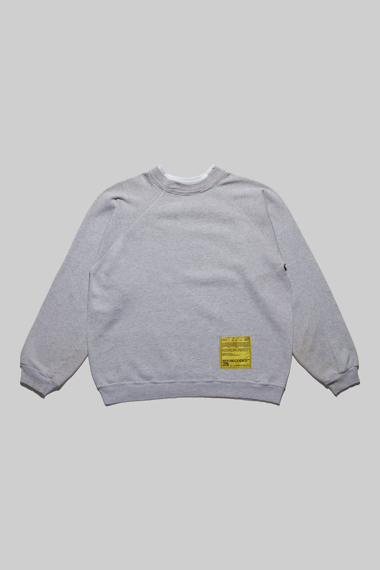 Monochromatic 'Unica Semper' Crewneck Sweatshirt