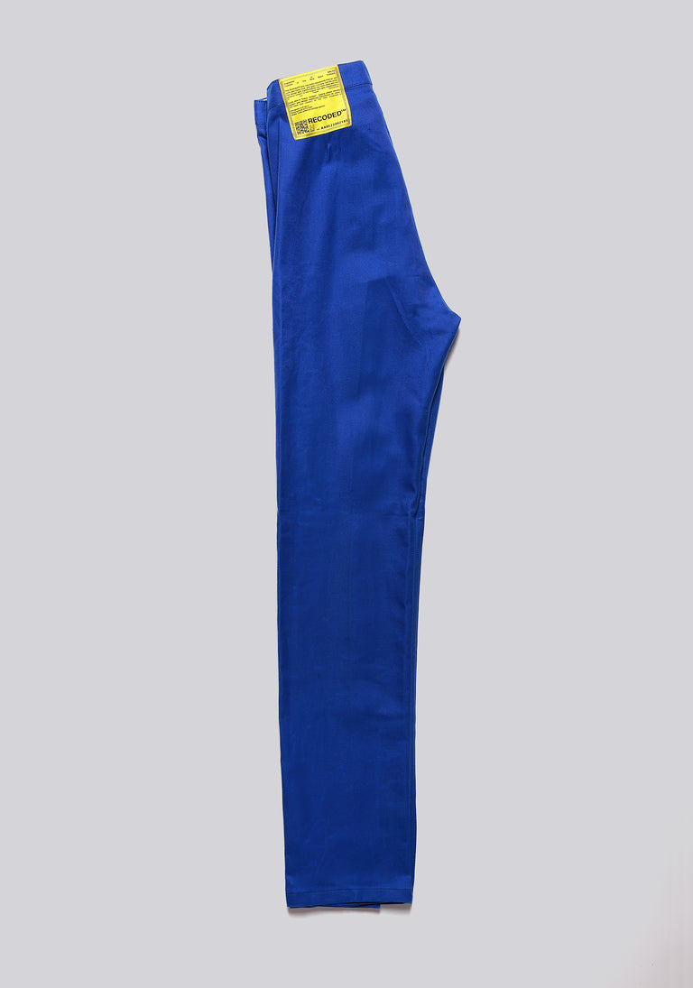 Worker Blue Front Pleat Trousers