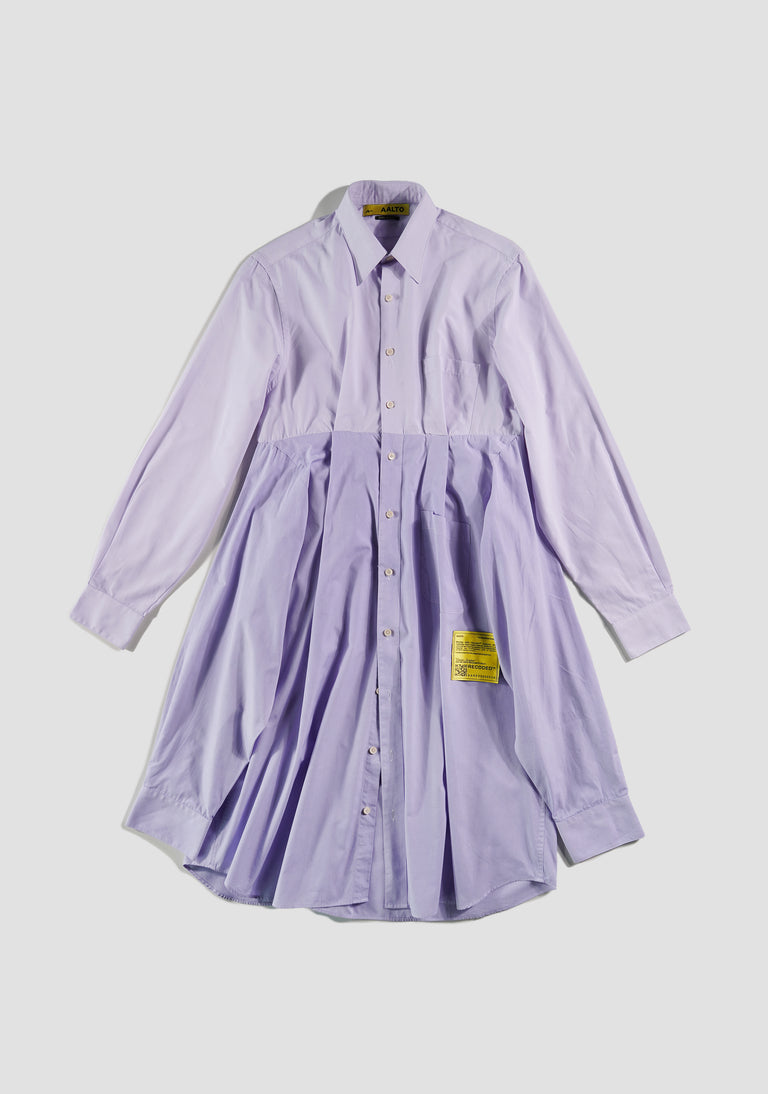 DOUBLE SHIRT DRESS LILAC